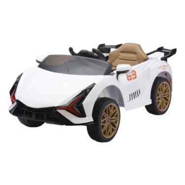 Imagem de Mini carro eletrico infantil 12v com controle remoto branco importway