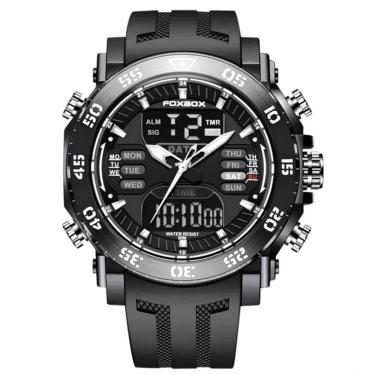 Imagem de Relógio De Pulso Digital Led Masculino Impermeável De Quartzo Esportivo Preto