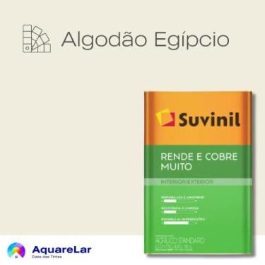 Imagem de Rende & Cobre Muito Suvinil Fosco 16L, ALGODÃO EGÍPCIO