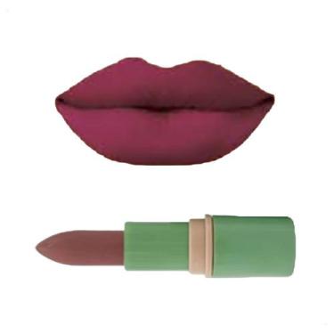 Imagem de Batom Matte Aveludado Malva Chique Com Fps Textura Macia Shine Colors 
