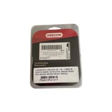 Imagem de Corrente 75dx passo 3/8 calibre 1,6mm 36 dente oregon sabre 50cm stihl