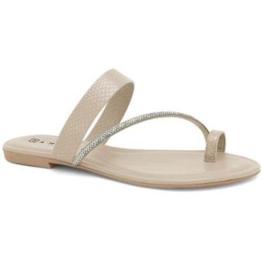 Imagem de Sandália Rasteira Feminina Bege Ramarim 2414202-2-Feminino