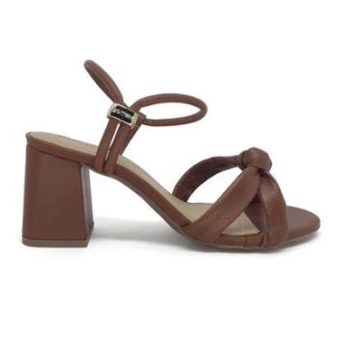 Imagem de Sandália Bottero Salto Grosso Médio Couro Calce Fácil 362518-Feminino