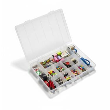 Imagem de Caixa Organizadora Com 11 Divisórias Plasmont Multiuso Pesca Artesanat