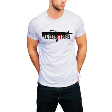 Imagem de Camiseta la casa de papel camisa masculina lançamento 01 - DESIGN CAMI