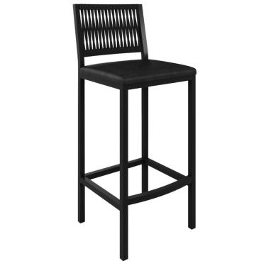 Imagem de Banqueta Metálica em Corda Náutica Barcelona Paonanda Decor