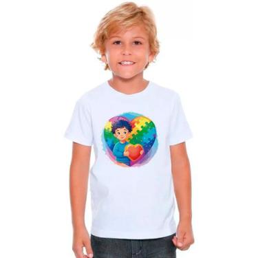 Imagem de Camiseta AUTISTA AUTISMO Moda Infantil Roupa Criança 02 - DESIGN CAMIS