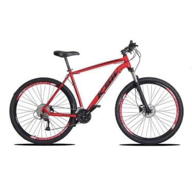 Imagem de Bicicleta Aro 29 KSW XLT 27v Hidráulico K7 e Trava, 15, Branco, Preto