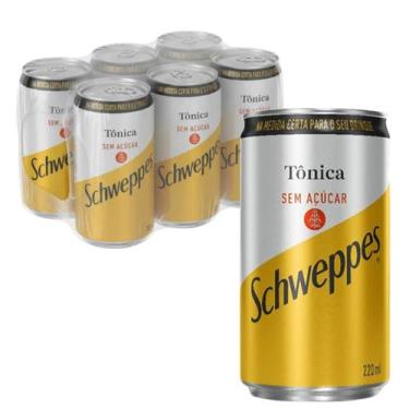 Imagem de Kit Com 6Und Tônica Schweppes 220Ml - Sem Açucar