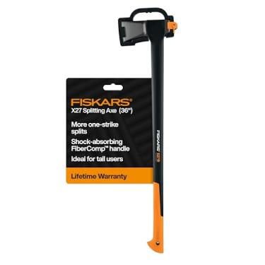 Imagem de Fiskars 378841-1004 X27 Machado Super Splitting 91,5 cm, preto/laranja