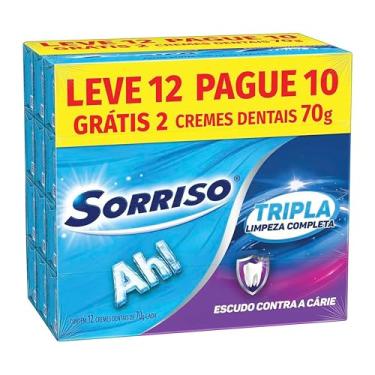 Imagem de Sorriso Creme Dental Limpeza completa Tripla limpeza completa Tripla Limpeza Completa 70g Leve mais Pague menos