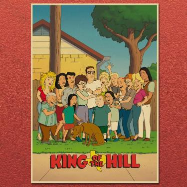 Imagem de Pôster King of the Hill em papel Kraft vintage 20x30cm