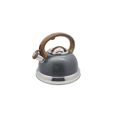 Imagem de Chaleira Brinox Roma Vintage 2,7L Cabo Soft Touch Fundo Indução Inox Granito