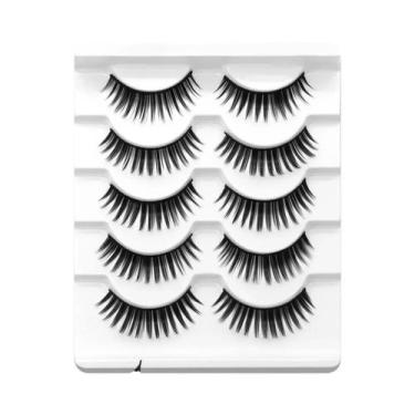 Imagem de Cílios Postiços 8D Cat Eye Faux Mink Lasvirey, Volume Fluffy, Cílios F