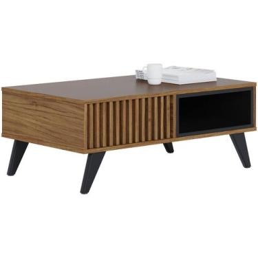 Imagem de Mesa de Centro Jeri Colibri, Noce Milano e Preto Fosco