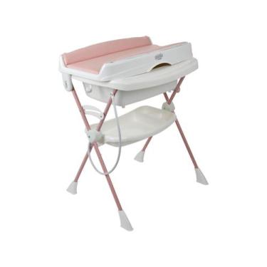 Imagem de Banheira de Bebe com Trocador Burigotto Splash+ Rose Madder, Rosé Madd