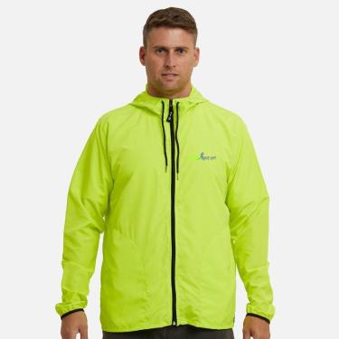 Imagem de Jaqueta Corta Vento Impermeável Masculina Amarela WSS Never Give Up!-Feminino
