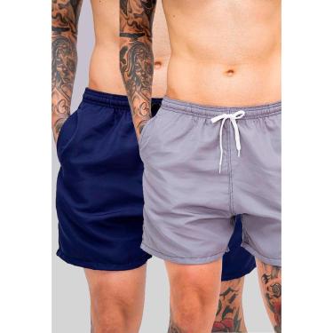 Imagem de Kit 2 Bermuda Masculina Tactel Tectel Praia Short Leve Secagem Rápida Academia Treino com Bolsos-Masculino