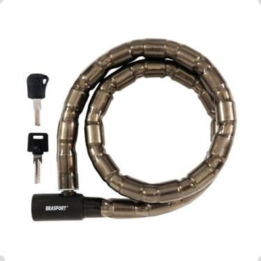 Imagem de Trava Cadeado Anti Furto Motos Bicicleta 1,2m Brasfort