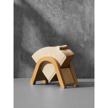 Imagem de Suporte De Filtros De Café Em Bambu, Organizador De Papel Para Filtros