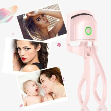 Imagem de Modelador de cílios aquecido recarregável, rosa elétrico - Genérica