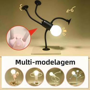 Imagem de Luminária Noturna Em Forma De Atleta, Lâmpada De Mesa Com Bateria Para