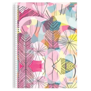 Imagem de Caderno De 15 Materias Ades Kbom Fem 300fls Capas Sortidas - Sao Domin