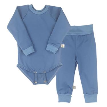 Imagem de Conjunto Térmico Bebê e Infantil Kit Body e Calça Cores Concuca