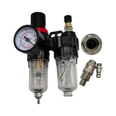 Imagem de Filtro Separador De Óleo E Água Para Compressor De Ar G1/4 Válvula Red