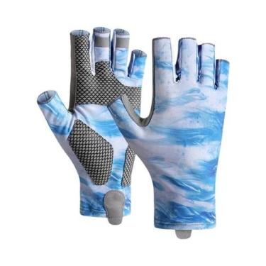 Imagem de Luvas De Pesca Sem Dedos Para Homens, Resistentes a UV, Antiderrapante