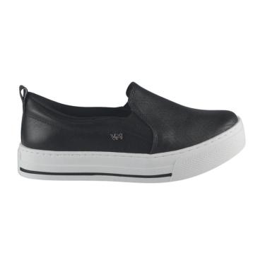 Imagem de Tênis Slip On Casual Femino Via Marte 027-007-02 Preto-Feminino