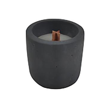 Imagem de Vela perfumada Legerr parafina base cimento cinza 8x9cm -L Hermitage -