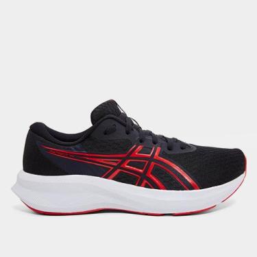 Imagem de Tênis Asics Patriot 14 Masculino, Preto, Vermelho, 44