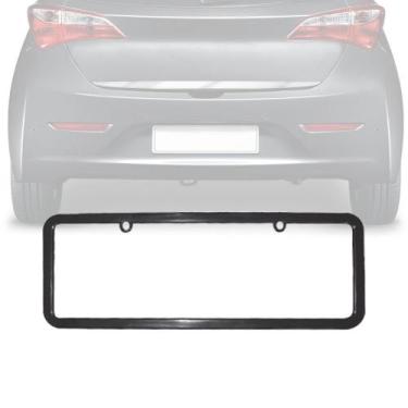 Imagem de Par Moldura de Placa Preta Lisa Especial Universal - Shekparts