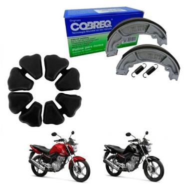 Imagem de KIT Freio Traseiro Titan 150 160/fan 160 Coxim Coroa E Lona - COBREQ