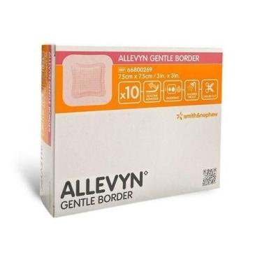 Imagem de Curativo Hidrocelular Allevyn Gentle Border Smith Nephew  Unidade - Sm