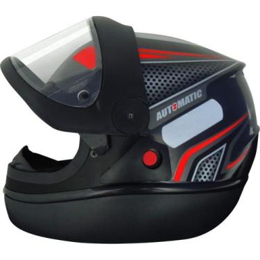 Imagem de Capacete Fechado Moto viseira Automático Fw3 Motoboy, Vermelho