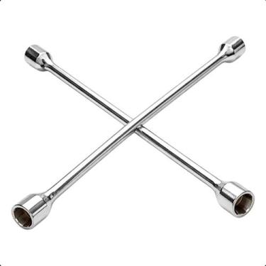 Imagem de Chave de Roda 20 Pol 500mm Cruz 17mm 19mm 21mm e 23mm Em Aço Reforçado