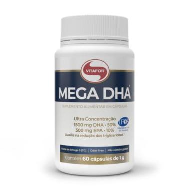 Imagem de MEGA DHA Vitafor 1500mg Dha + 300mg Epa Ômega 3 Alta Concentração