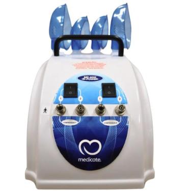 Imagem de Inalador Nebulizador Md400bp com 4 Saídas Bivolt Medicate Cor Branco 1