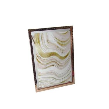Imagem de Porta retrato de metal aramado 15x20 - Onyx, GOLD ROSE 2