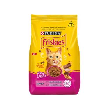 Imagem de Ração Premium para Gato Friskies - Mix de Carnes Adulto 500g