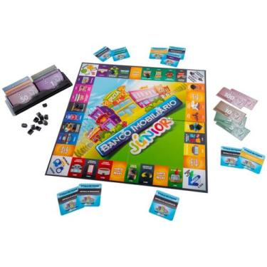 Imagem de Jogo Banco Imobiliário Junior - Tabuleiro Estrela