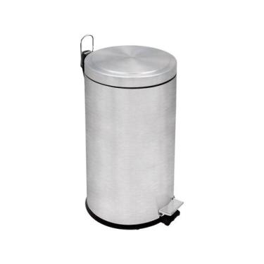 Imagem de Lixeira Inox para Cozinha 20L - Tramontina Plus Brasil, Inox