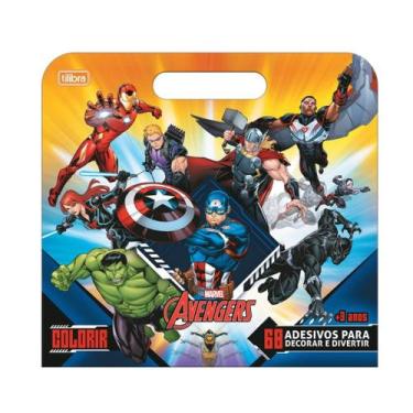 Imagem de Livro para Colorir Tilibra Maleta Avengers 190x250mm