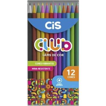 Imagem de Lápis de Cor Redondo CIS Club com 12 Cores