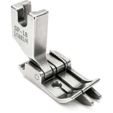 Imagem de Calcador Guia Movel Duplo Direito Pesponto 1/16 1/4 Reta - Evolvere