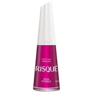 Imagem de Esmalte Risqué Metalico Rosa Pitanga