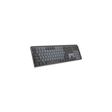 Imagem de Teclado Mecânico Sem Fio Logitech MX Mechanical, Iluminação, Switch Tactile Quiet, Bluetooth, USB, Preto - 920-010760