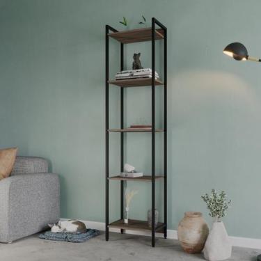 Imagem de Estante de Livros Industrial Aço 45CMX187CM Multiuso 5 Prateleiras Act